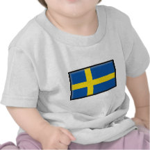 Bandera de Suecia Camisetas