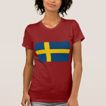 Bandera de Suecia Camisetas