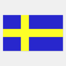 Bandera de Suecia Pegatina