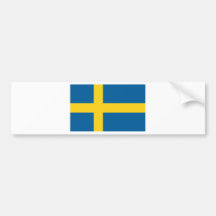 Bandera de Suecia Pegatina De Parachoque