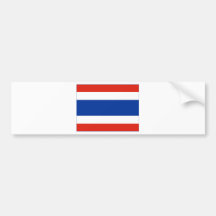 Bandera de Tailandia Etiqueta De Parachoque