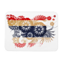 Bandera de Tailandia Imán Rectangular