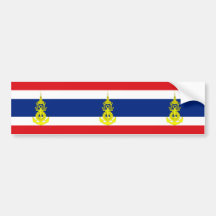 Bandera de Tailandia naval, Tailandia Etiqueta De Parachoque
