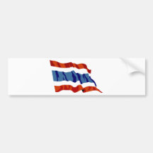 bandera de Tailandia Pegatina De Parachoque