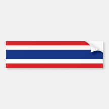 Bandera de Tailandia, Tailandia Pegatina De Parachoque