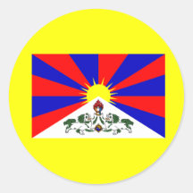 Bandera de Tíbet Pegatinas