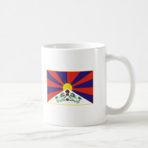 Bandera de Tíbet Taza