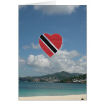 Bandera de Trinidad and Tobago Tarjetón