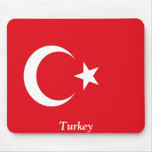 Bandera de Turquía Tapetes De Ratones