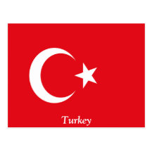 Bandera de Turquía Tarjetas Postales