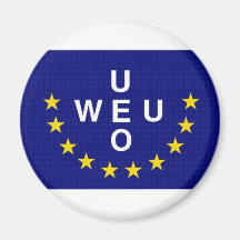 Bandera de unión de Europa occidental Imán Para Frigorifico