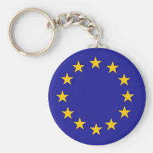 Bandera de unión europea llaveros