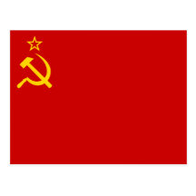 Bandera de Unión Soviética Postales