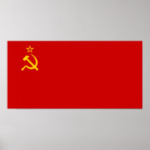 Bandera de Unión Soviética Posters