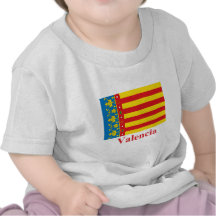 Bandera de Valencia con nombre Camisetas