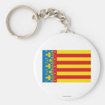 Bandera de Valencia Llavero Personalizado
