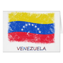 Bandera de Venezuela del Grunge Felicitacion