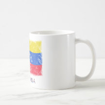 Bandera de Venezuela del Grunge Tazas
