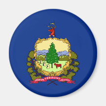 Bandera de Vermont Imán De Nevera