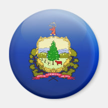 Bandera de Vermont Imanes De Nevera