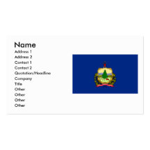 Bandera de Vermont Tarjetas De Negocios