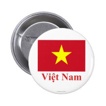 Bandera de Vietnam con nombre en vietnamita Pins