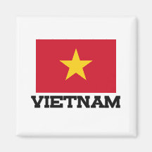 Bandera de Vietnam Imanes Para Frigoríficos