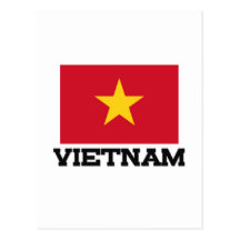 Bandera de Vietnam Tarjeta Postal