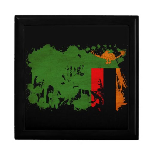 Bandera de Zambia Cajas De Regalo
