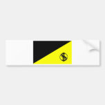 Bandera del Anarcho-Capitalista Etiqueta De Parachoque