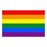 Bandera del arco iris del orgullo gay de LGBT Foto