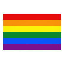 Bandera del arco iris del orgullo gay de LGBT Foto