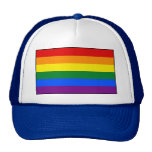 Bandera del arco iris del orgullo gay de LGBT Gorras De Camionero