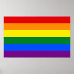 Bandera del arco iris del orgullo gay de LGBT Impresiones