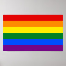 Bandera del arco iris del orgullo gay de LGBT Impresiones