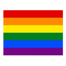 Bandera del arco iris del orgullo gay de LGBT Tarjetas Postales
