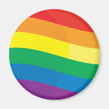 Bandera del arco iris iman de nevera