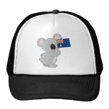 Bandera del australiano de la koala gorras de camionero