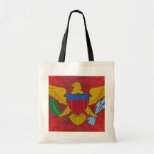 Bandera del bolso de las Islas Vírgenes Bolsa