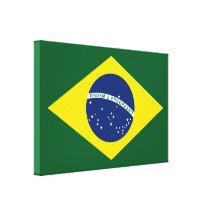 Bandera del Brasil Impresiones De Lienzo