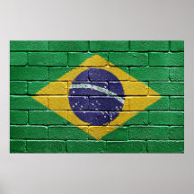 Bandera del Brasil Poster