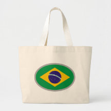 ¡Bandera del Brasil - refresque el diseño! Bolsa De Mano