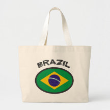 ¡Bandera del Brasil - refresque el diseño! Bolsa De Mano