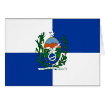 Bandera del Brasil Río de Janeiro Tarjetón