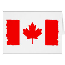 Bandera del canadiense de Canadá Felicitacion
