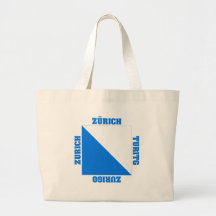 Bandera del cantón de Zurich Suiza Bolsas Lienzo