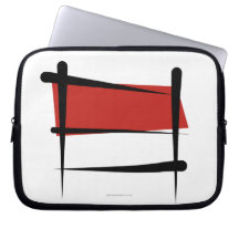 Bandera del cepillo de Indonesia Fundas Computadoras