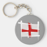 Bandera del cepillo de Inglaterra Llavero Personalizado