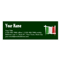 Bandera del cepillo de Italia Tarjeta De Visita
