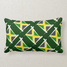 Bandera del cepillo de Jamaica Almohadas